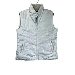 Jackson Hole Outerwear women's puffer vest, pale blue, size M